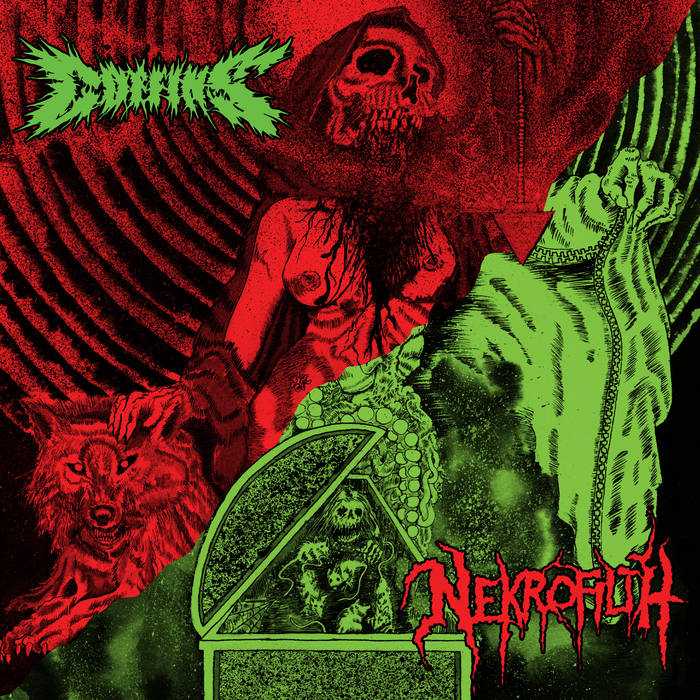 Coffins / Nekrofilth - Split LP
